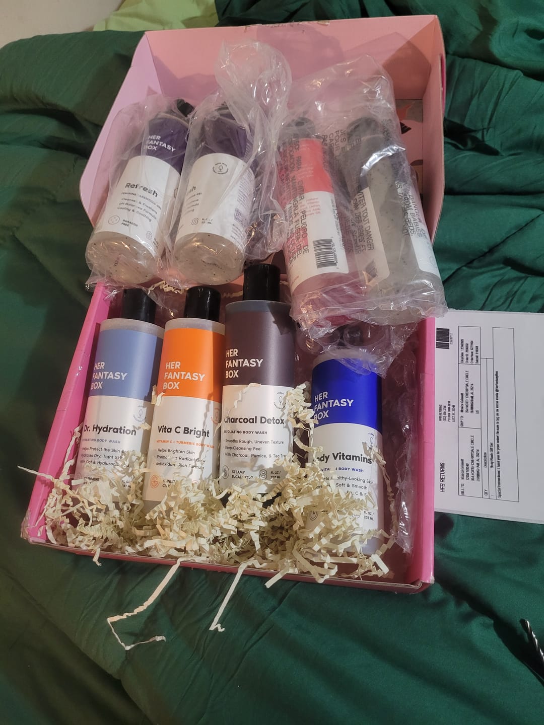 Customer photo review of Body Wash Gift Set