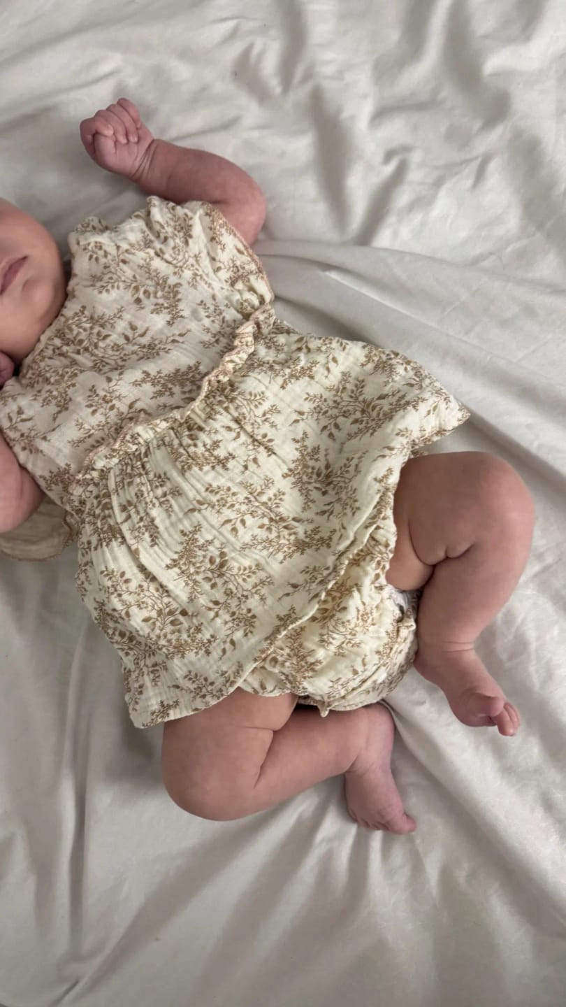 Customer photo review of Fly Sleeve Romper Dress