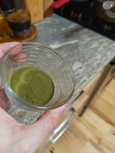 Customer photo review of Sweet Organic Powdered Superfood Greens