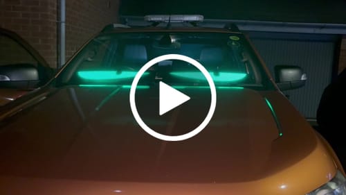 Customer video review of LED Windshield Eyes │ Night-Time Visibility With Style