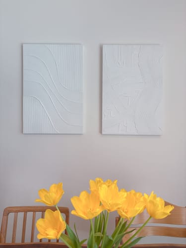Customer review photo for Abstract Painting Set Of 2 #SP044