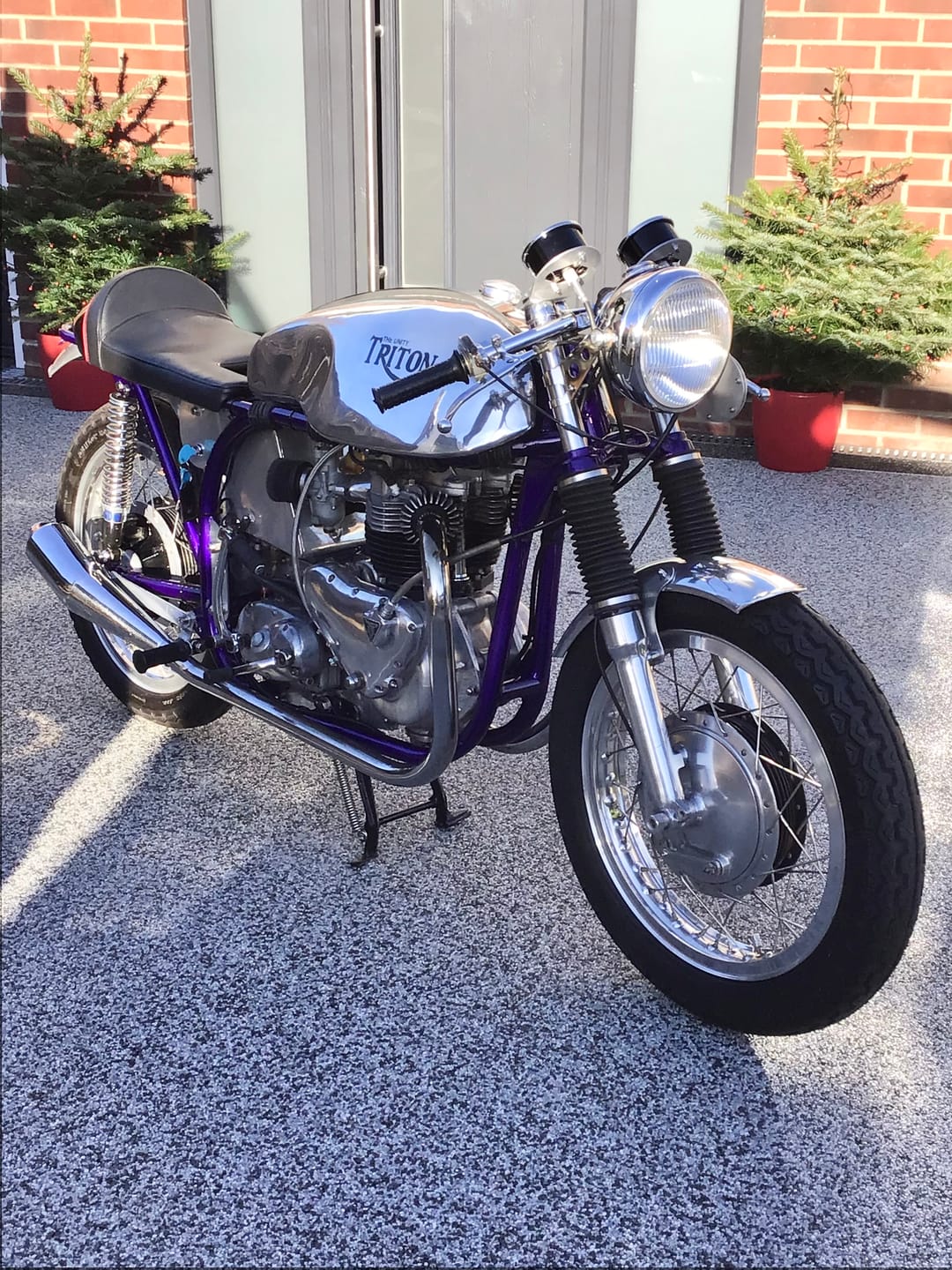 Customer photo review of Classic Metal Pressed 7×5 Motorbike Number Plate