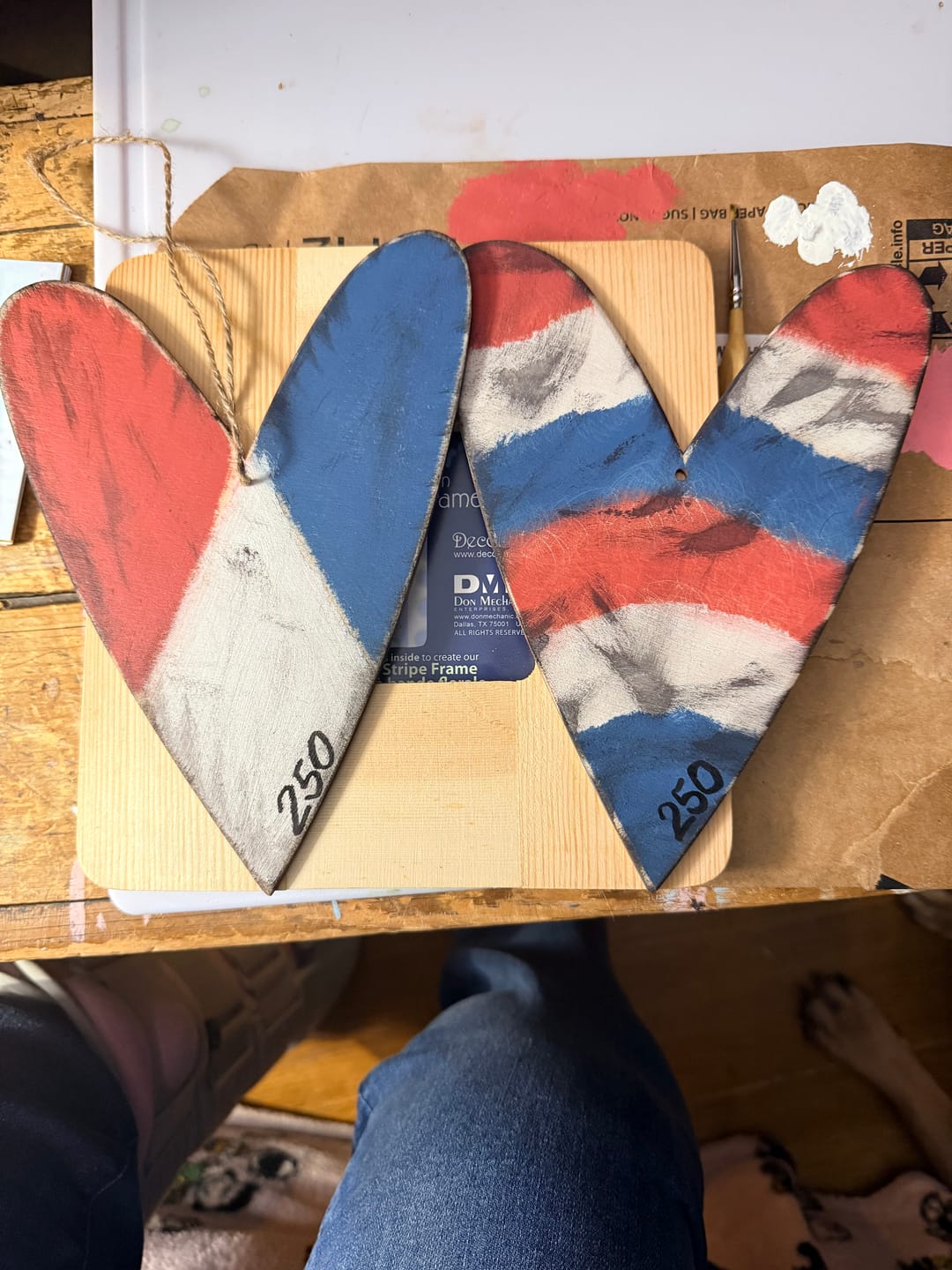 Customer photo review of Unfinished Wood Classic Heart | Valentines Day | Weddings | Craft Cutout | Up to 46"