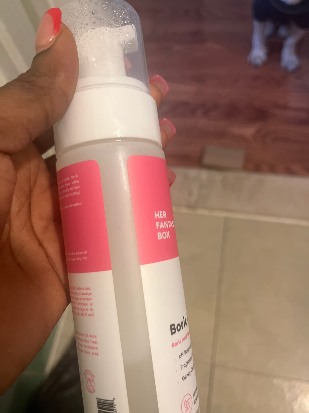 Customer photo review of The Fresh & Clean Kit - Boric Acid Vaginal Wash & Suppository Duo