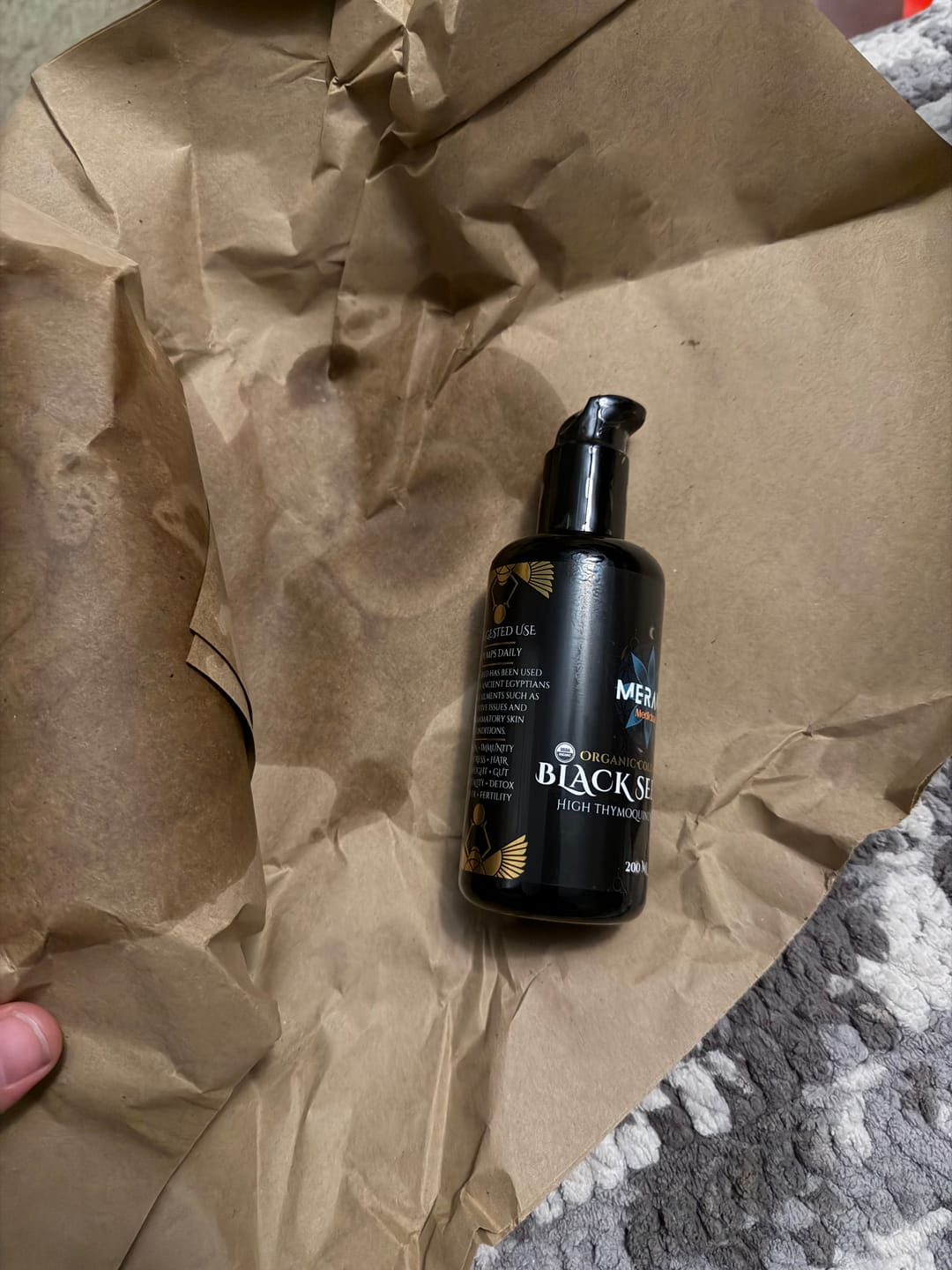 Customer photo review of High Potency Cold-Pressed Organic Black Seed Oil with 3% Thymoquinone