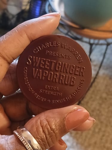 Customer photo review of Extra Strength Sweet Ginger Vapor Rub [Compact]