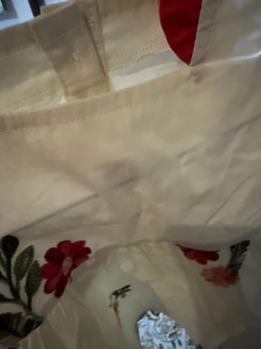Customer photo review of Embroidered Floral Cotton Dress