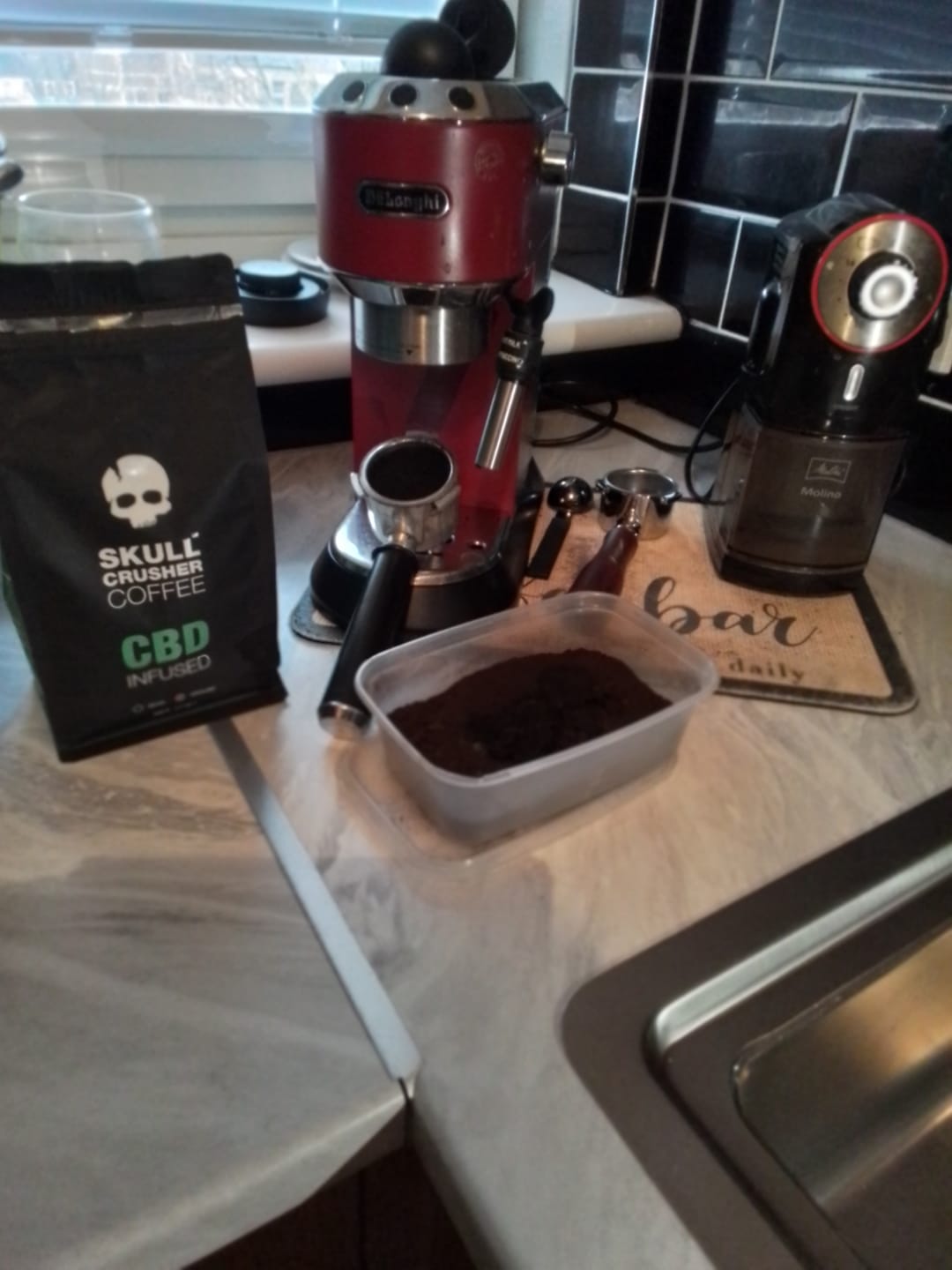 Customer photo review of Skull Crusher Coffee - Infused