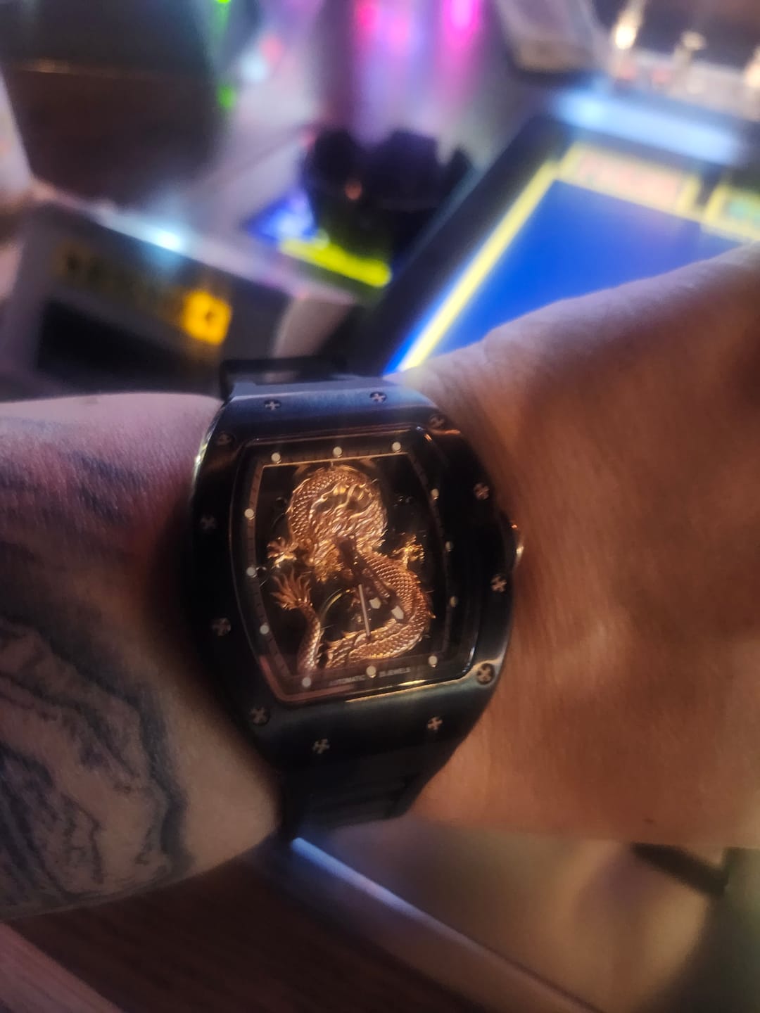 Customer photo review of New Luxury Design - Dragon Series  Mechanical Watch ZW07