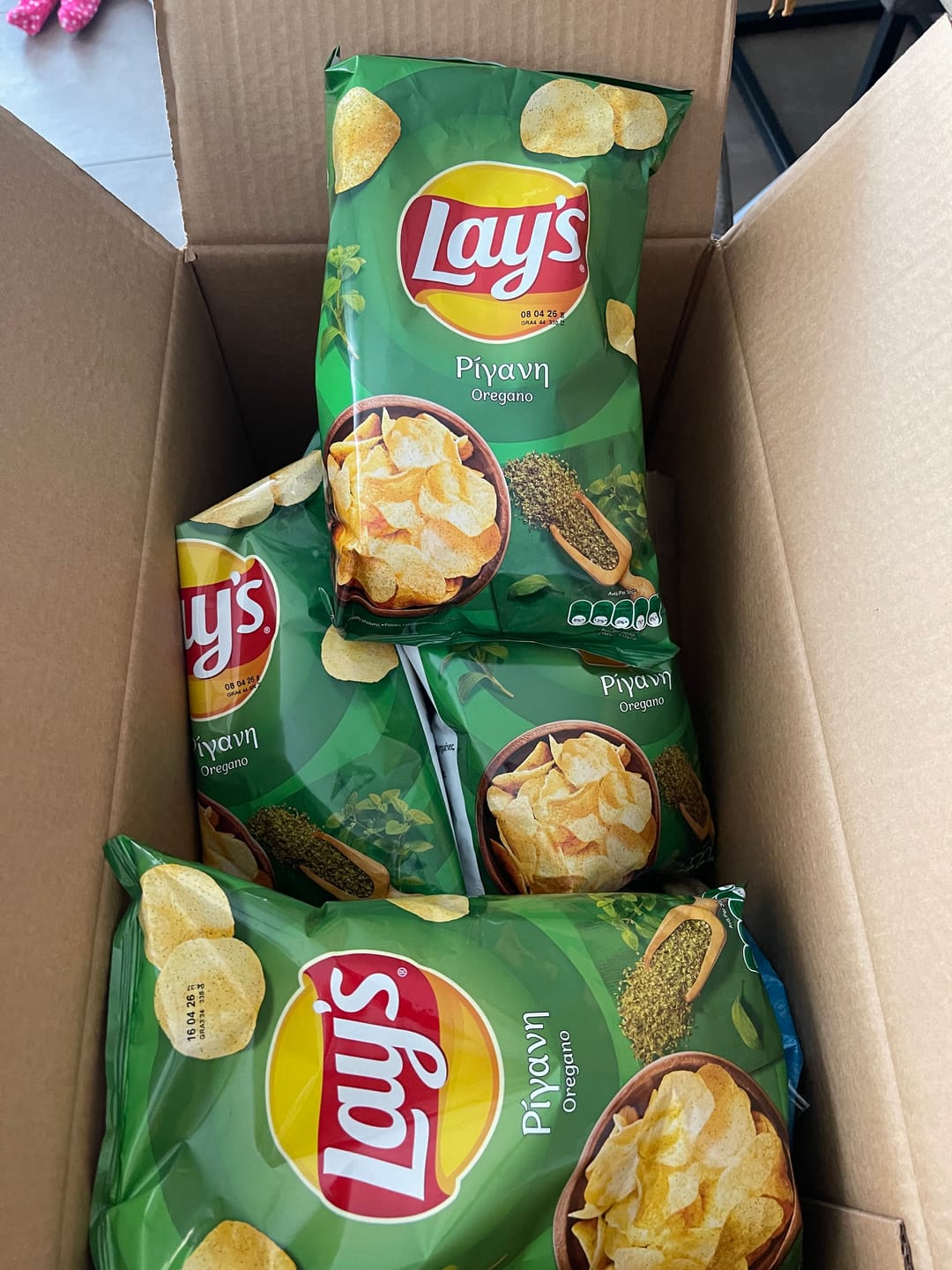 Customer photo review of Lays Chips with oregano - 140g