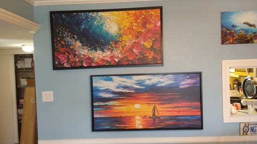 Customer photo review of EQUINOX SUNSET CANVAS