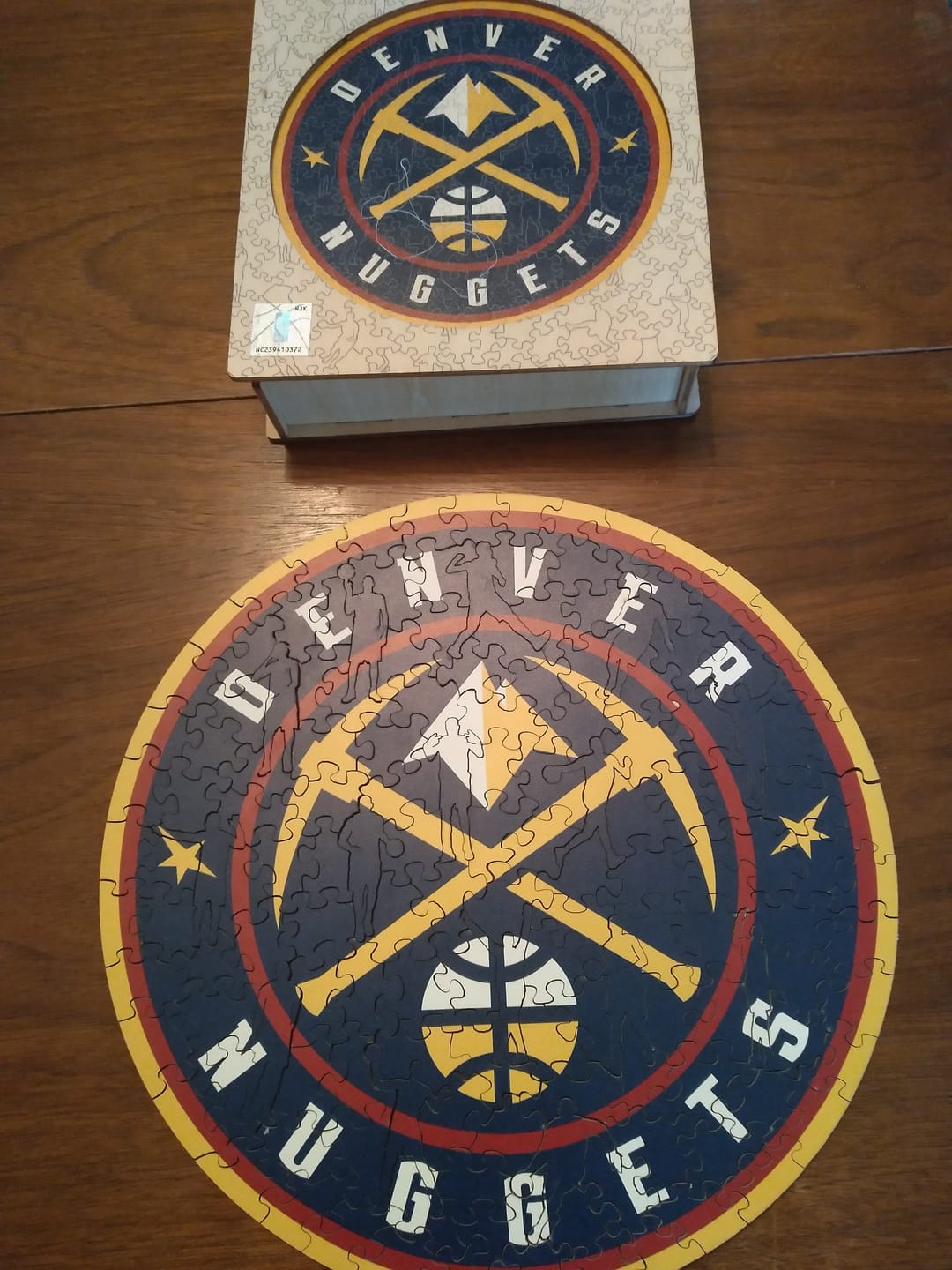 Customer photo review of Denver Nuggets™ - Wooden Puzzle