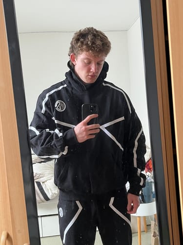 Customer photo review of Black Tech Hoodie
