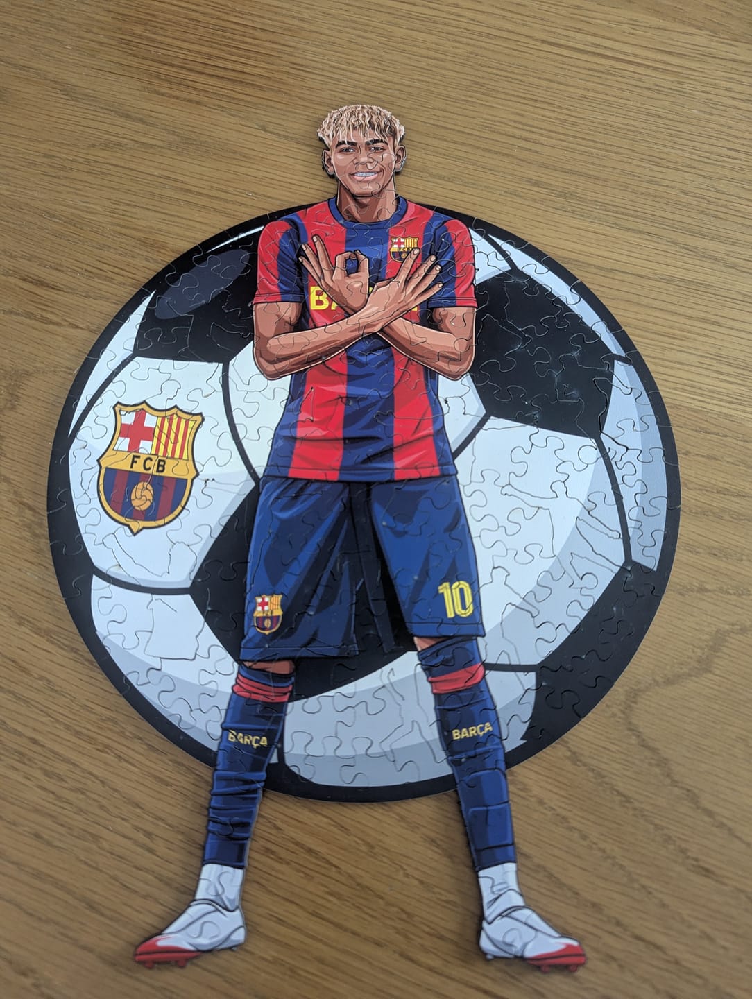 Customer photo review of Lamine Yamal - Holzpuzzle