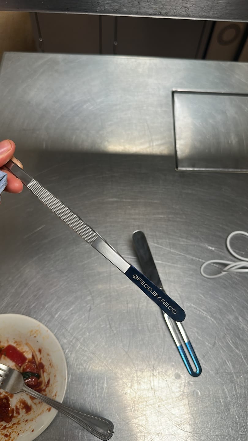 Customer photo review of Medium Straight SuperFine Tweezers