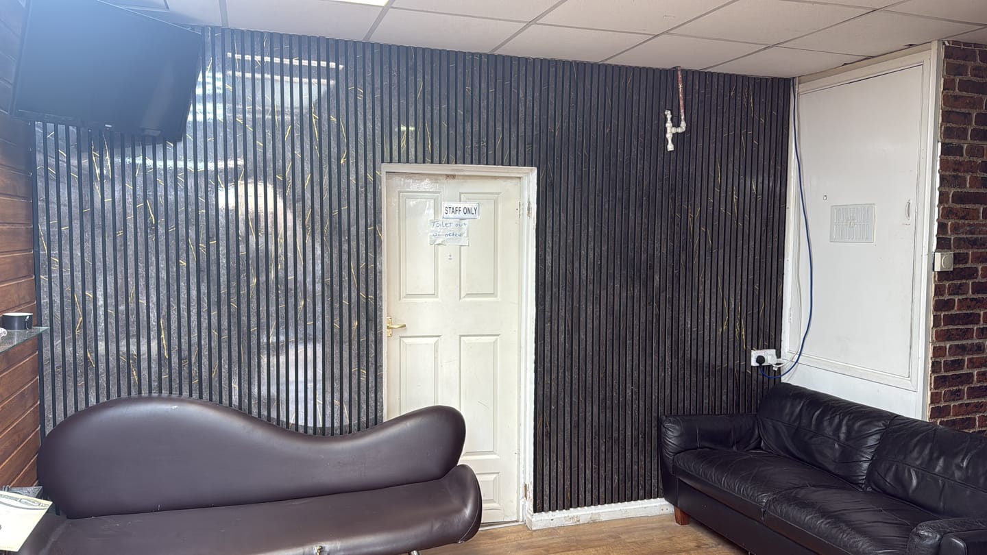 Customer photo review of Premium Acoustic Marble Wall Panel (Multiple Colours)