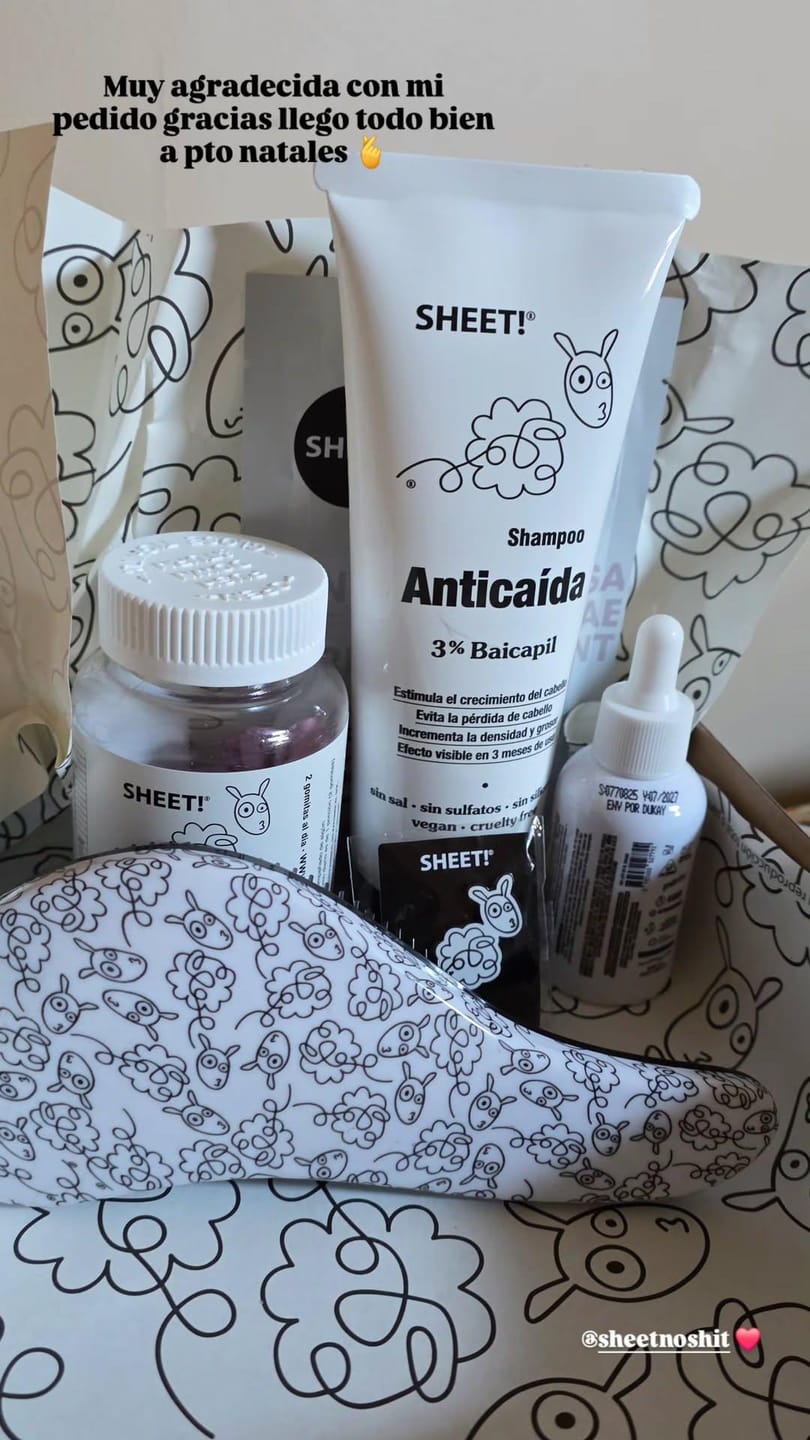 Customer photo review of Pack Anticaída de Cabello para 3 Meses