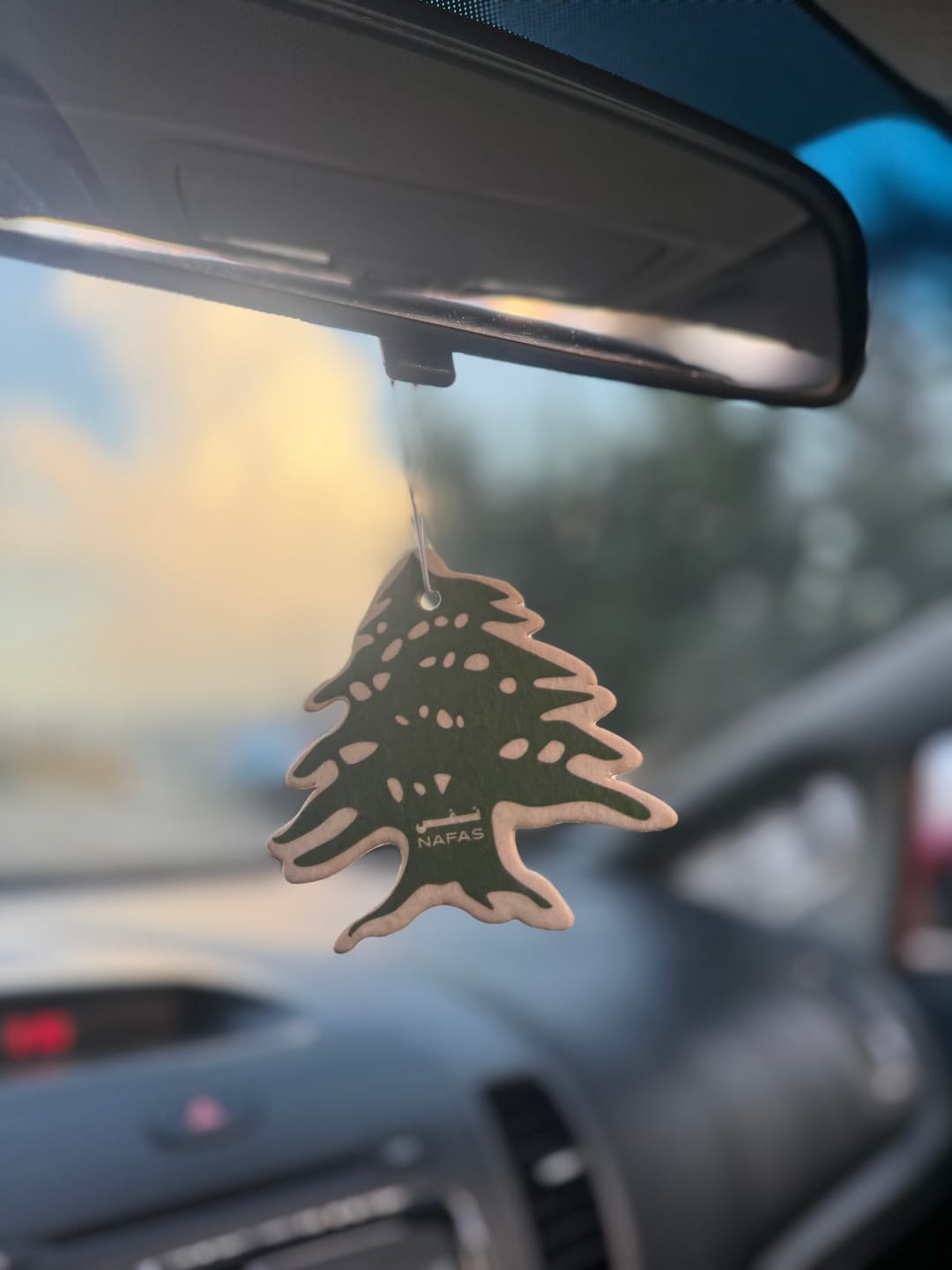 Customer photo review of Lebanese Cedar Air Freshener + Sticker Pack