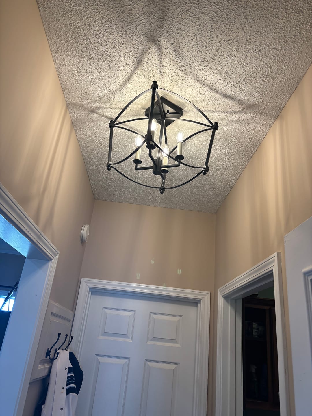 Customer photo review of 4-light French Antique Candle Style Lantern Semi Flush