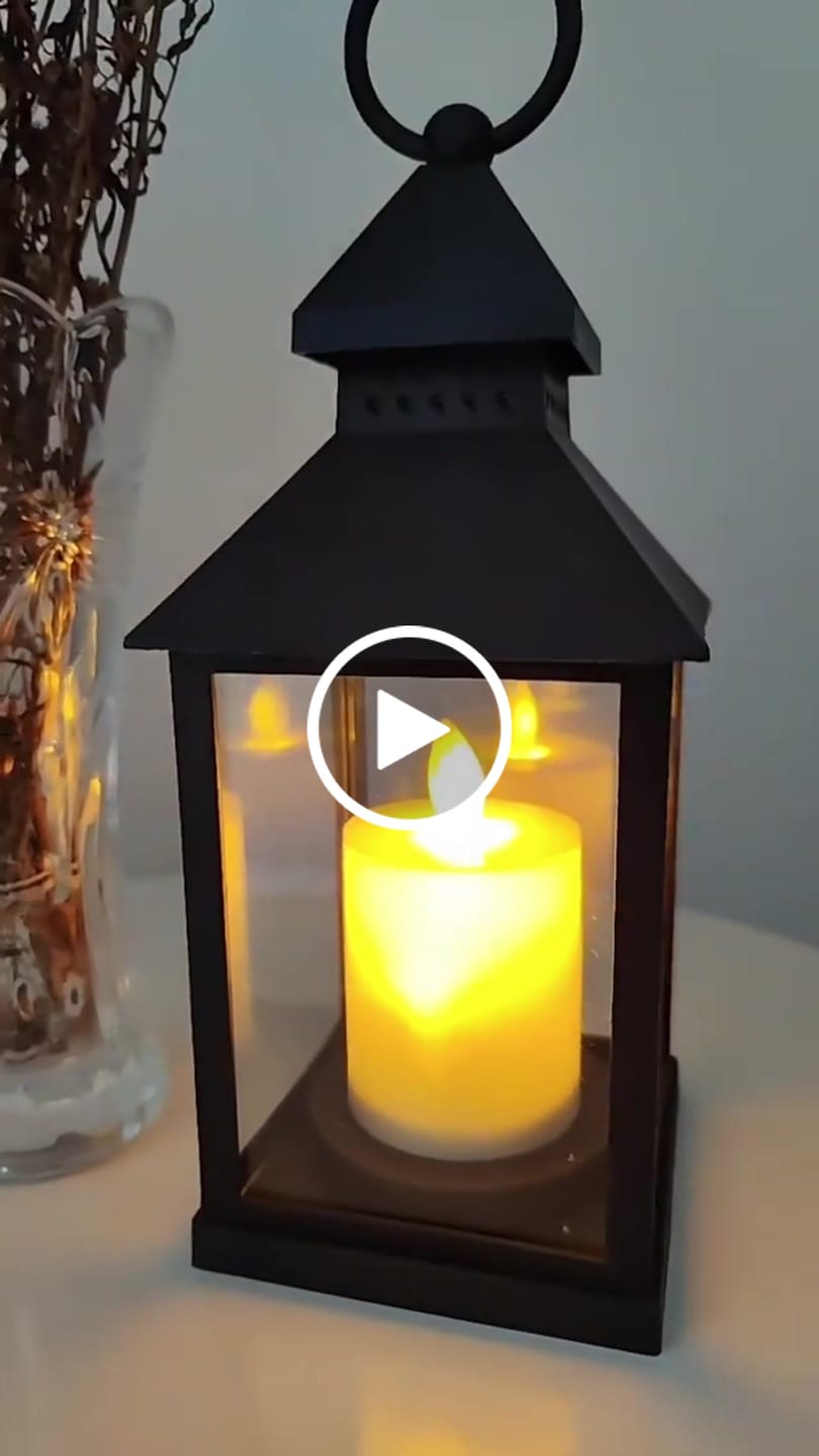 Customer video review of Luminária Decorativa Lampião LED de Mesa e Pendente
