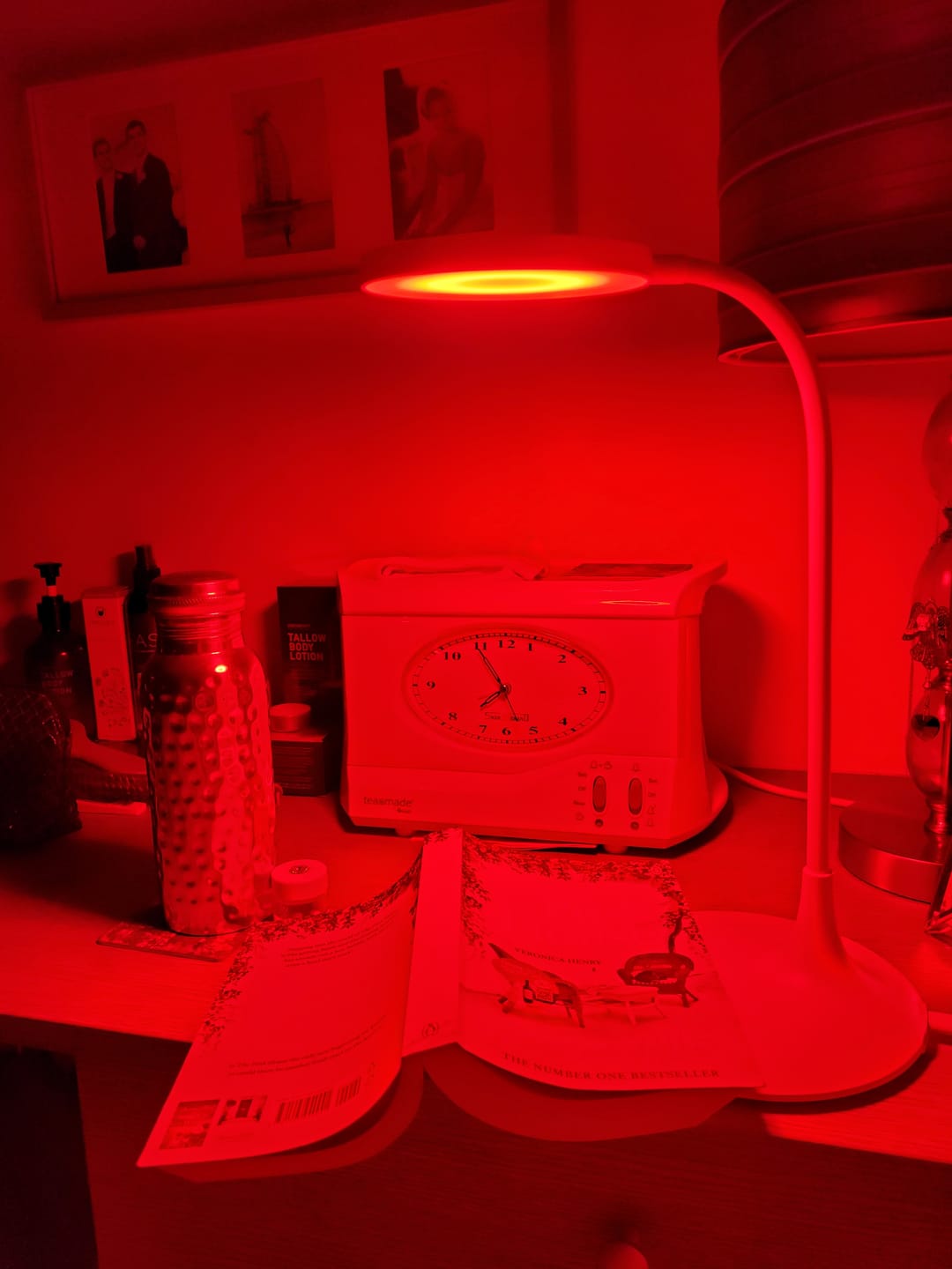 Customer photo review of The Dusk Lamp - Red Light Night Light