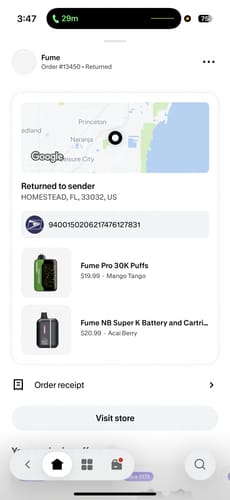 Customer photo review of Fume NB Super K Battery and Cartridge 20K Puffs