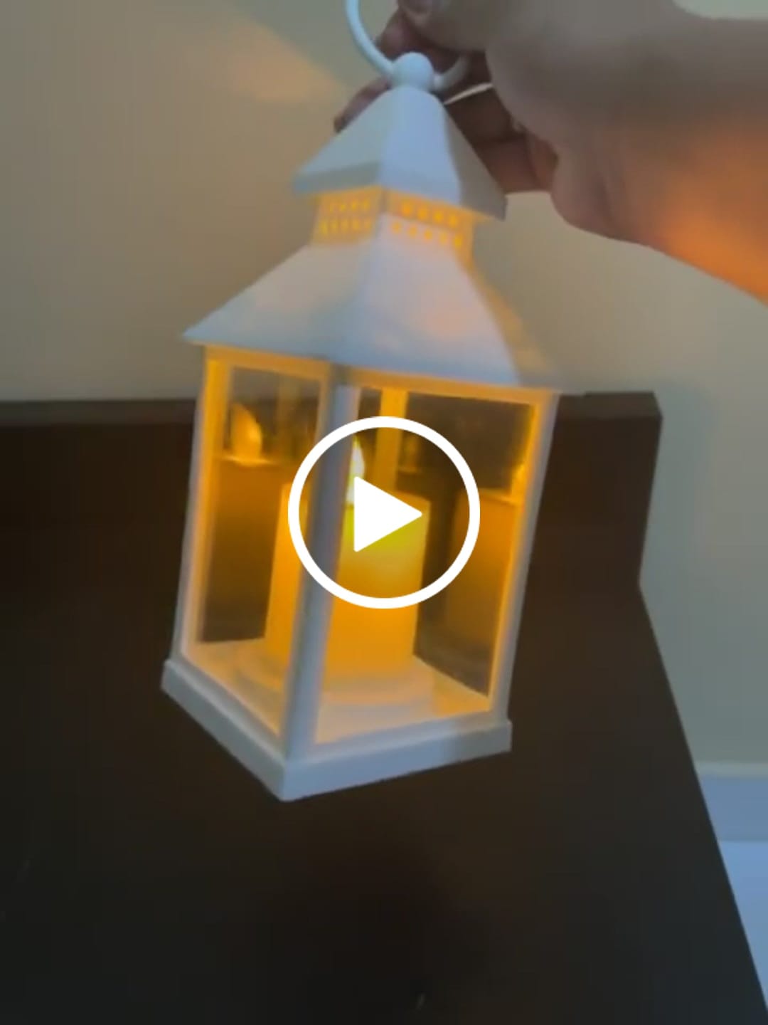 Customer video review of Luminária Decorativa Lampião LED de Mesa e Pendente