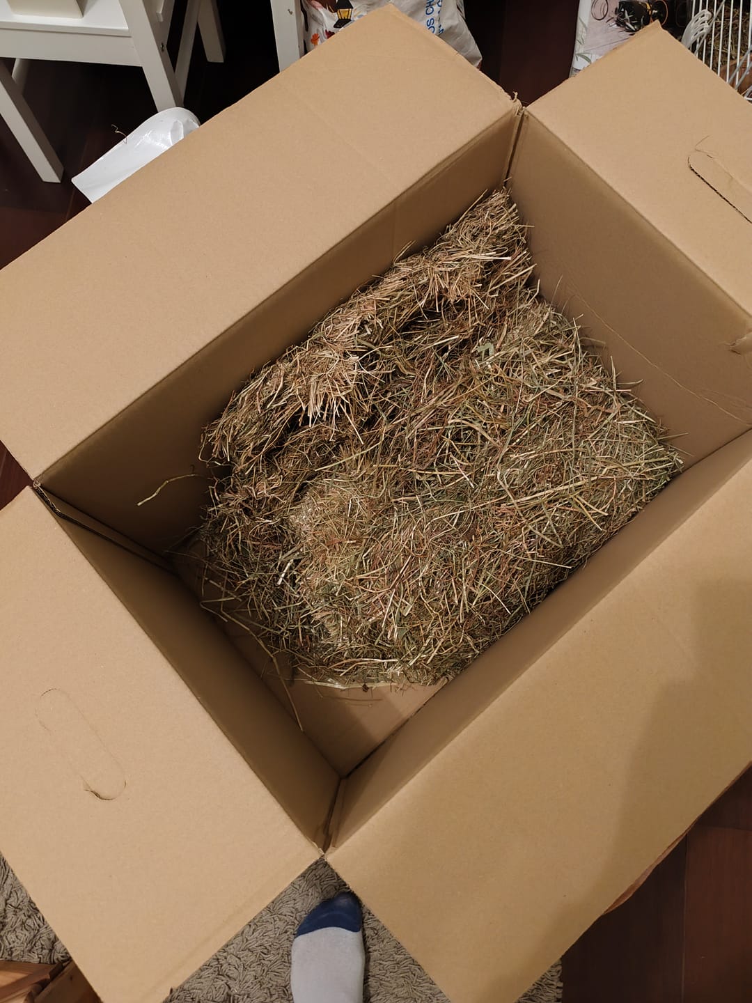 Customer photo review of Abonnement Foin de prairie en vrac