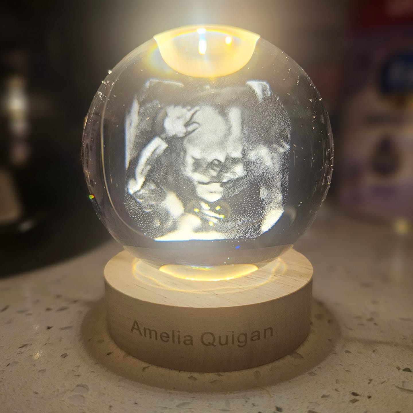Customer photo review of Ashton Memory Globes