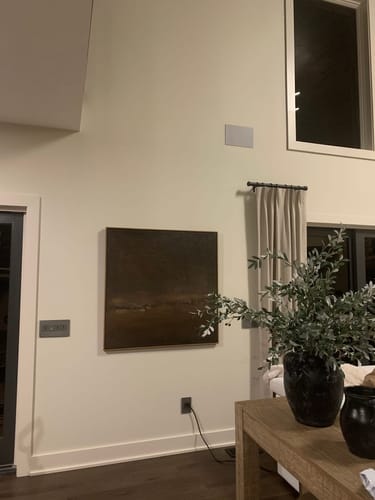 Customer photo review of Inner Horizon – Textured Abstract Wall Art with Meditative Depth