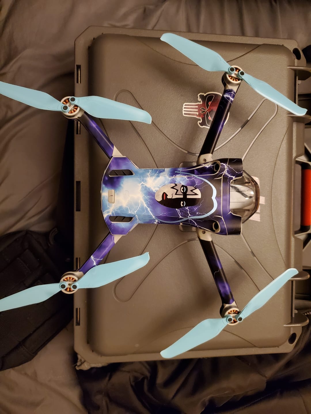 Customer photo review of DJI Mini 4 / 3 Pro SUPER STEALTH Upgrade Propellers - x4 Blue