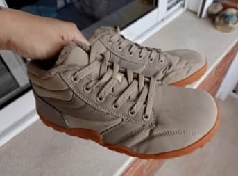 Customer photo review of Botas Barefoot trekking impermeables térmicas