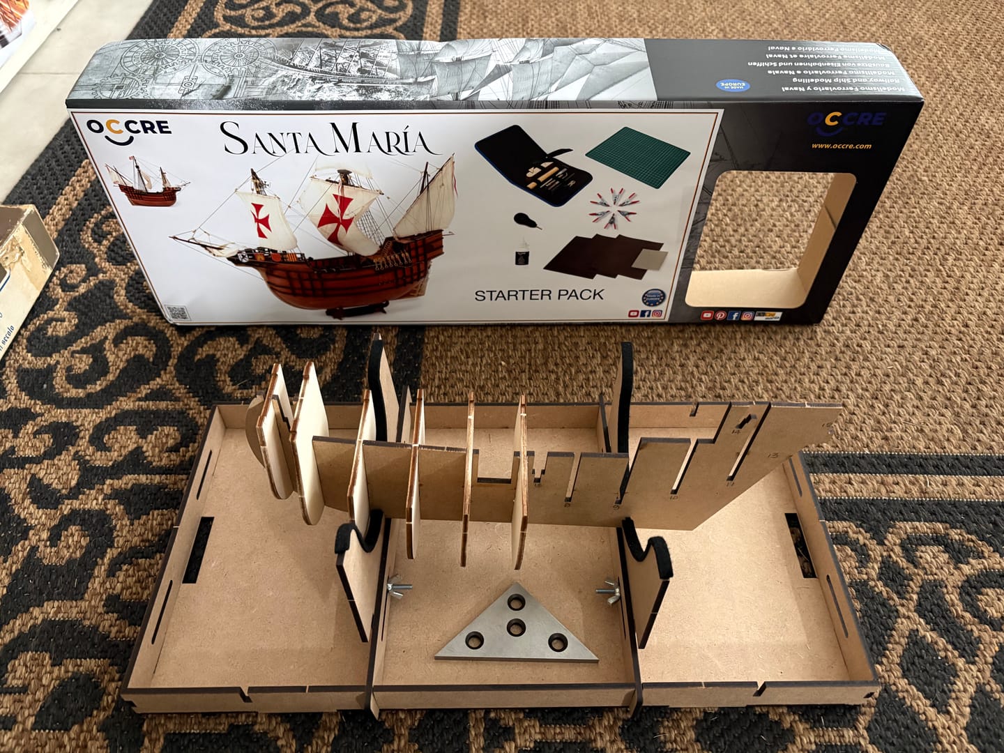 Customer photo review of Maqueta Barco Santa María Starter Pack