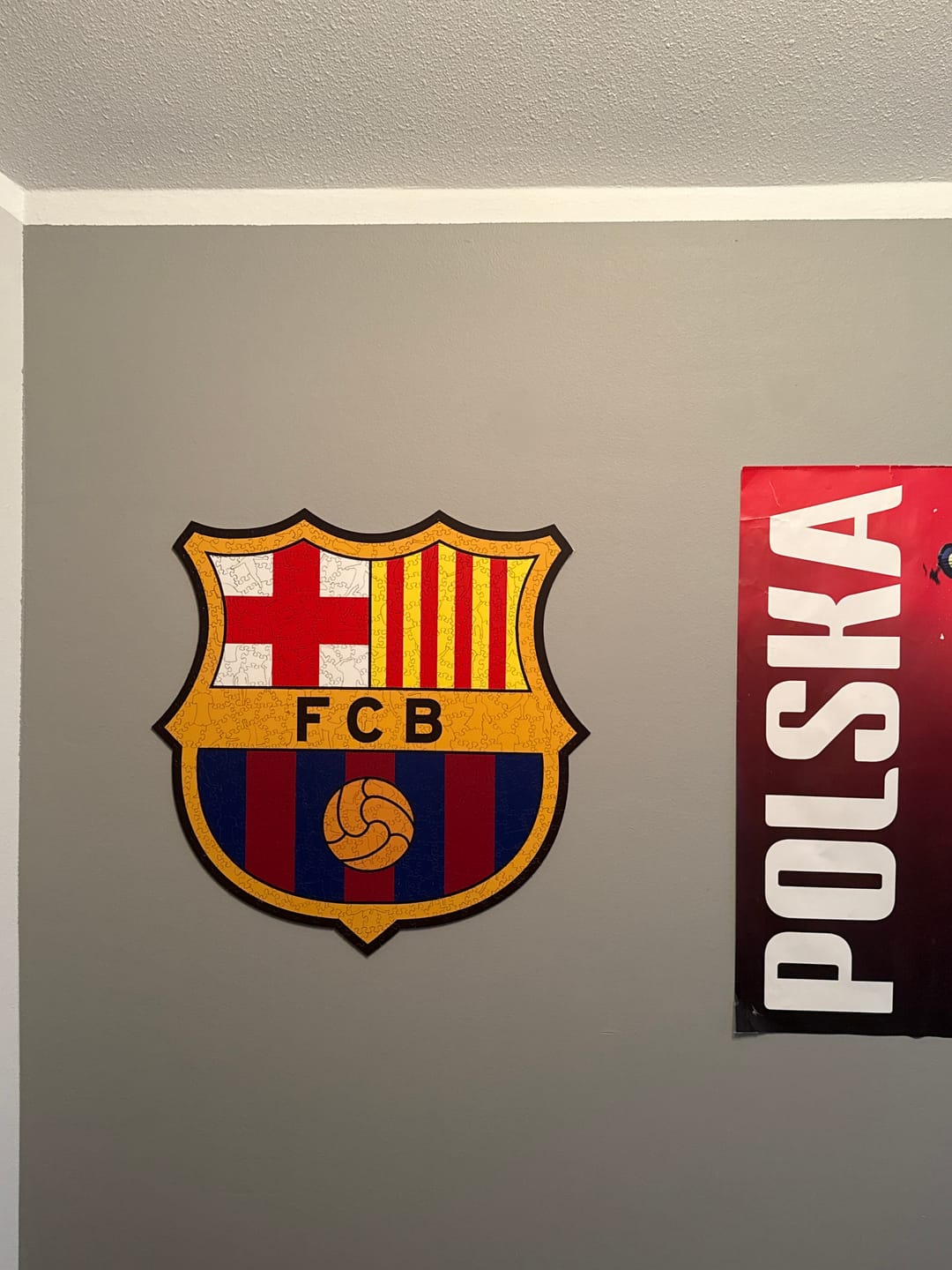 Customer photo review of FC Barcelona® Logo - Wooden Puzzle