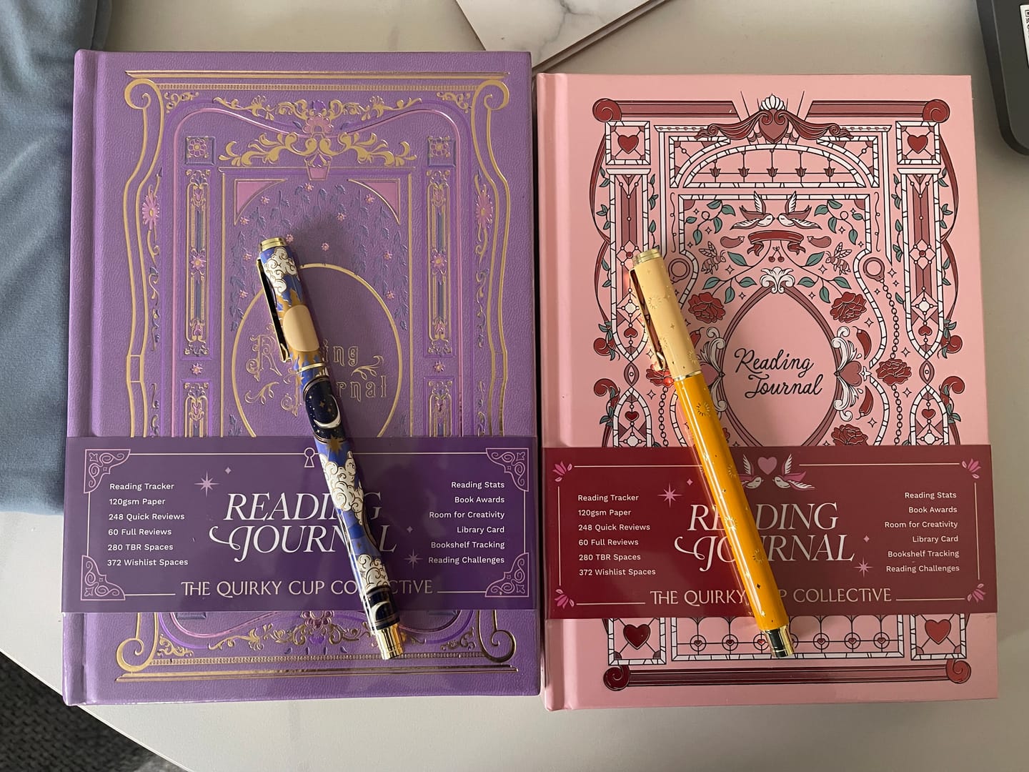 Customer photo review of Reading Journal - Wisteria