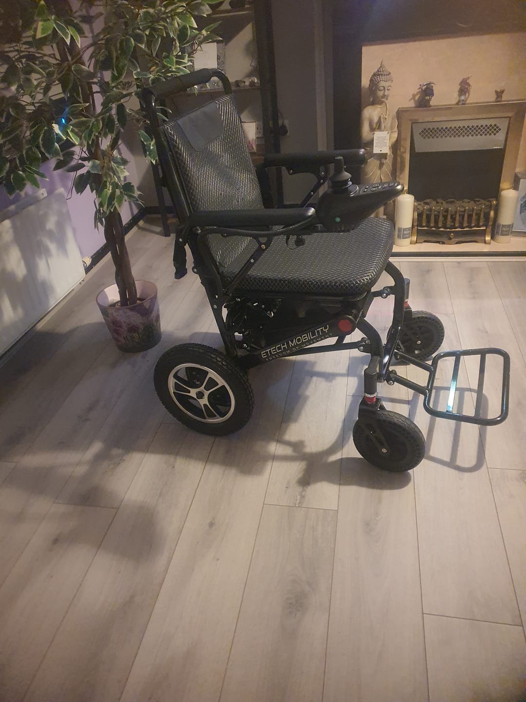 Customer photo review of Ultra-Lightweight Folding Electric Wheelchair | EtechMobility LiteMax 2