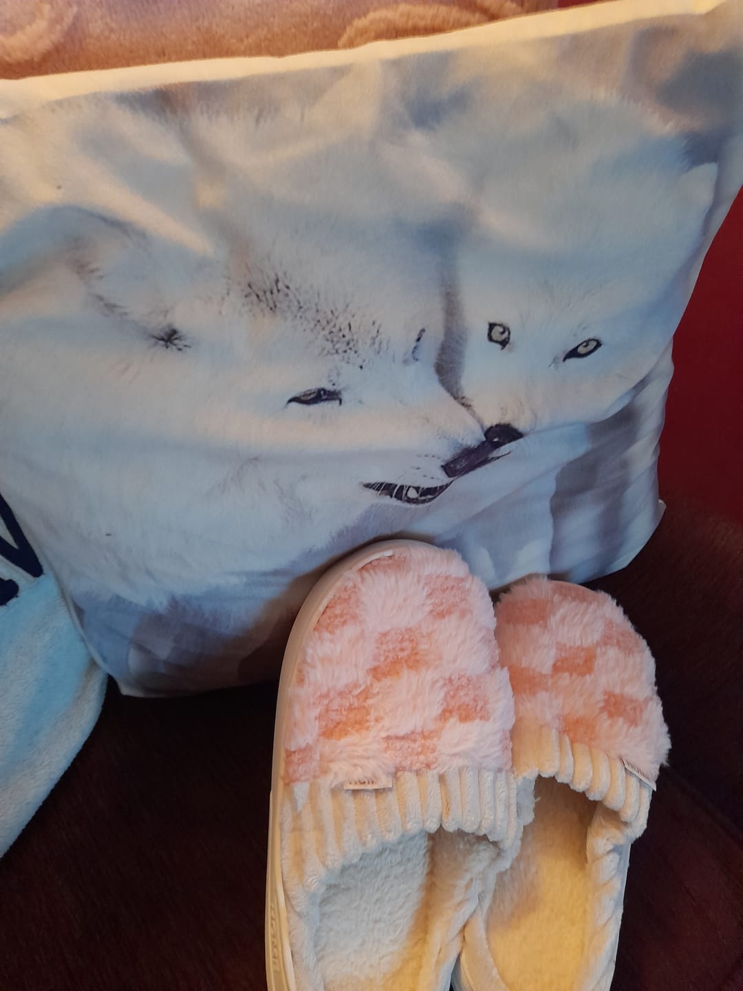 Customer photo review of Nordic Fluffy Slippers