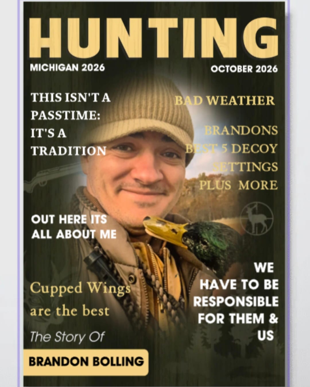 Customer photo review of Man Cave Hunting Art - Personalized Poster, Gift For Hunter