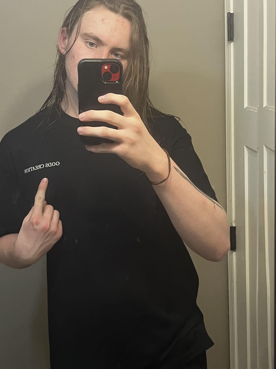 Customer photo review of Eternal Life Shirt - Black