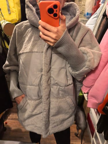 Customer photo review of Elise Hooded Down Cotton Jackets