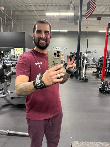 Customer photo review of Kingdom Performance Tee