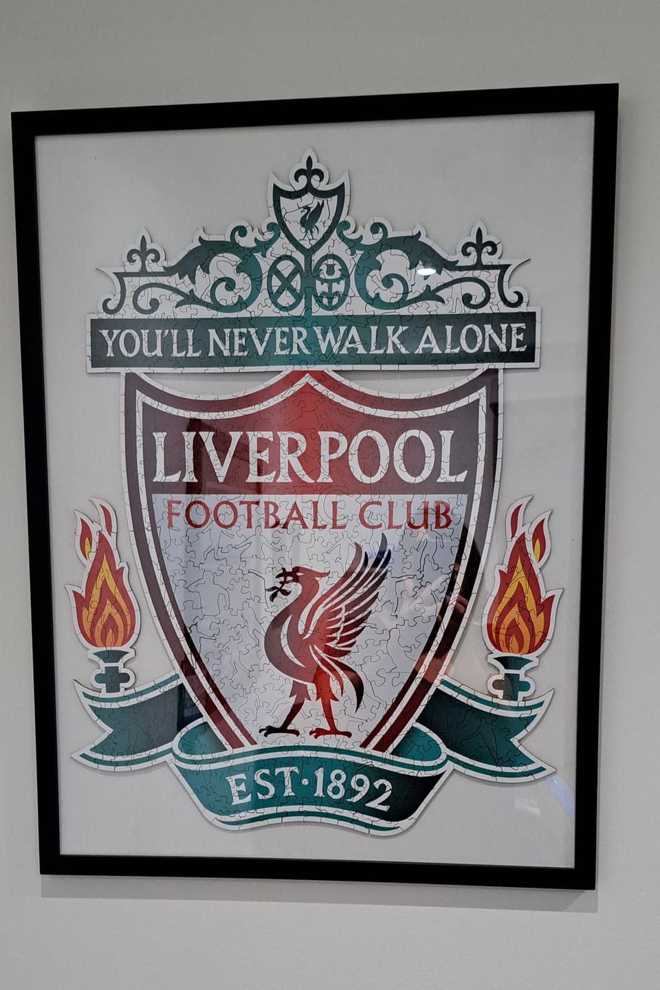 Customer photo review of Liverpool FC® Logo - Wooden Puzzle