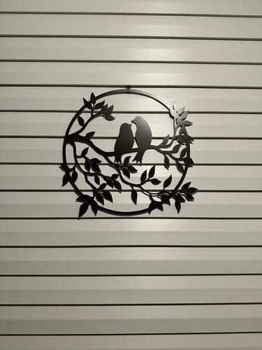 Customer photo review of Bird Tree - Metal Wall Art
