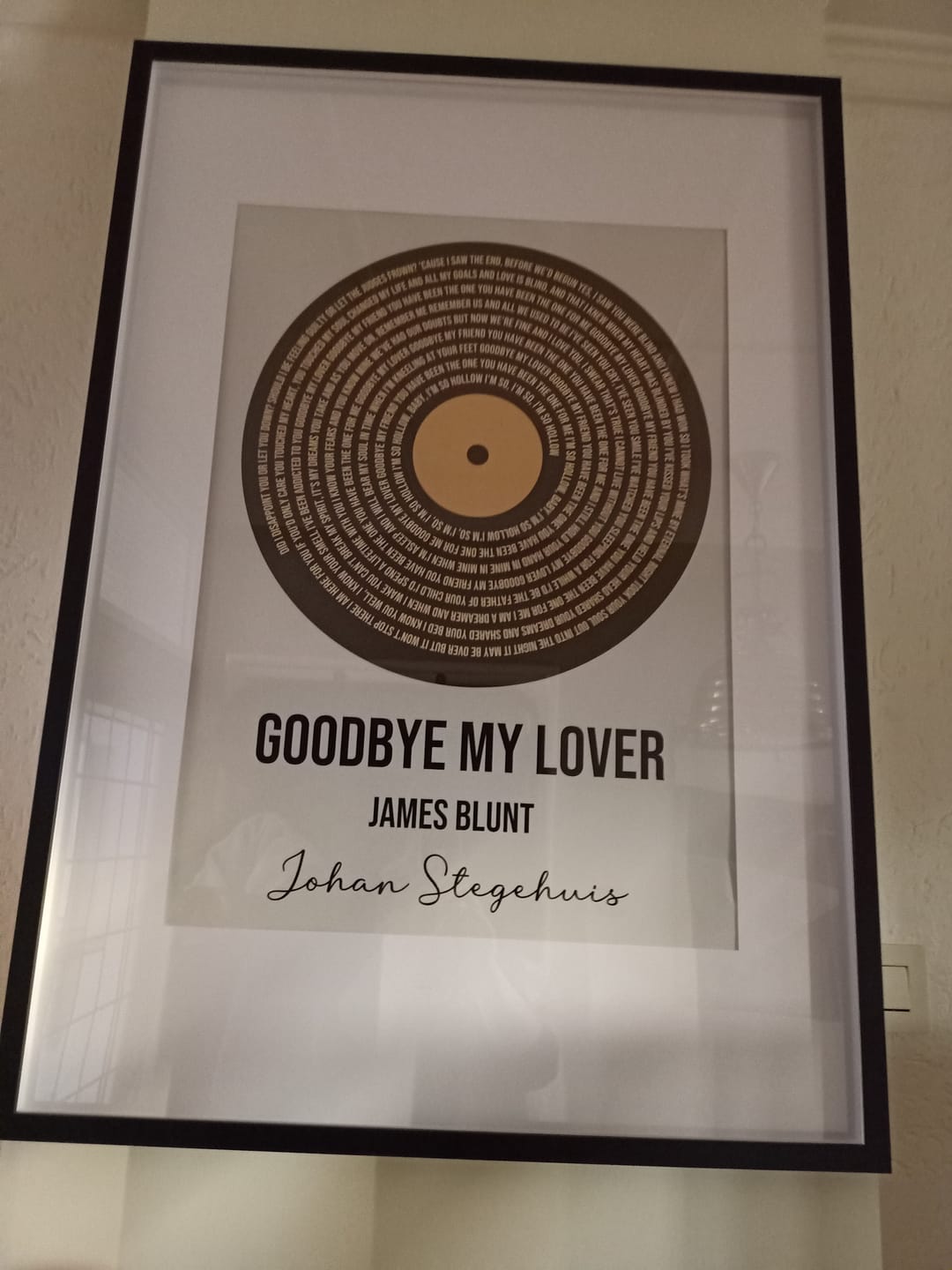 Customer photo review of Vinyl songtekst