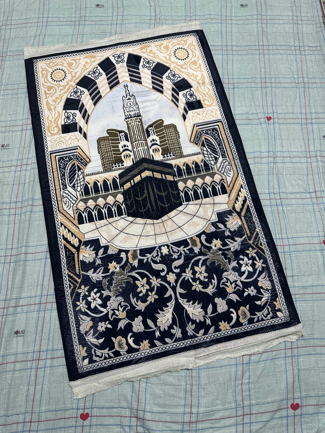 Customer photo review of Floral Kaaba  Prayer Mat