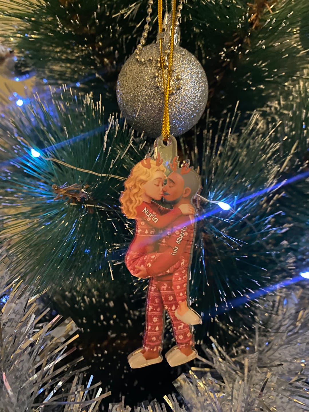 Customer photo review of Christmas Gifts For Husband And Wife - Personalized Acrylic Ornament