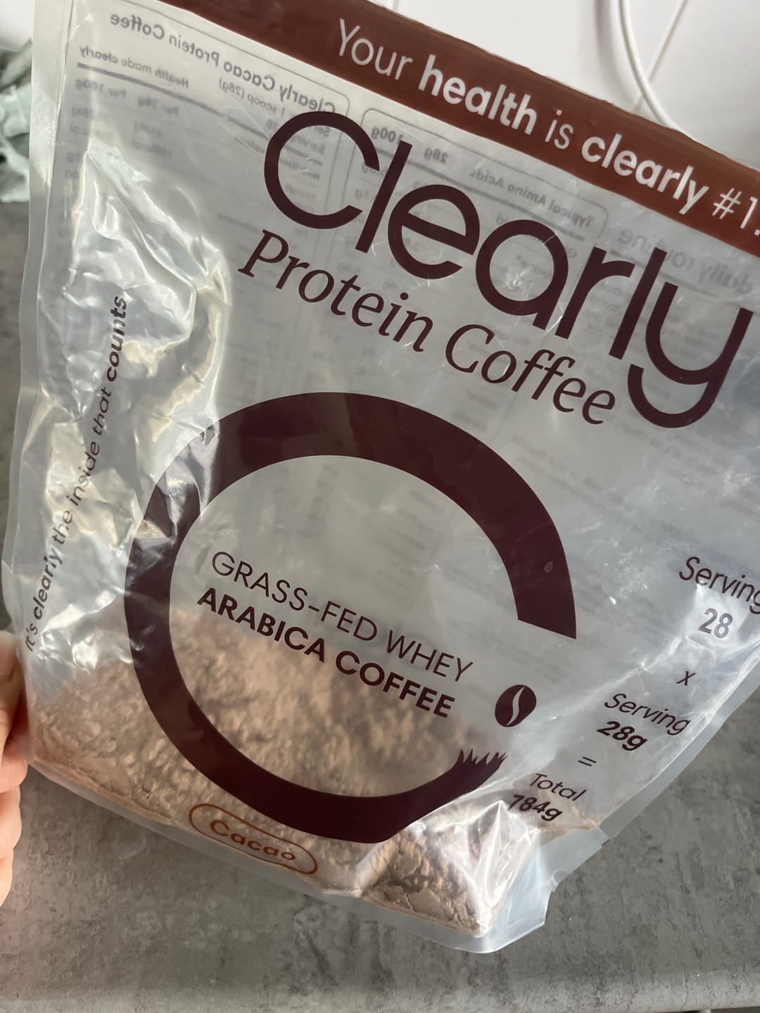 Customer photo review of Protein Iced Coffee