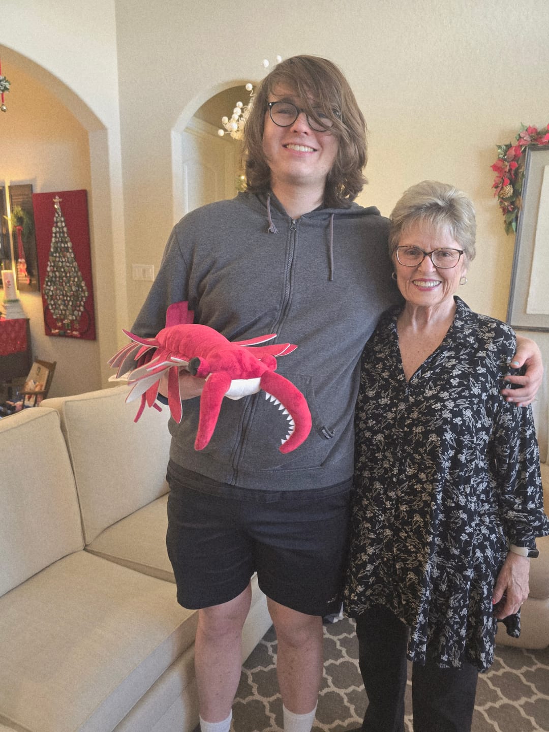 Customer photo review of Anomalocaris Arthropod Soft Stuffed Plush Toy