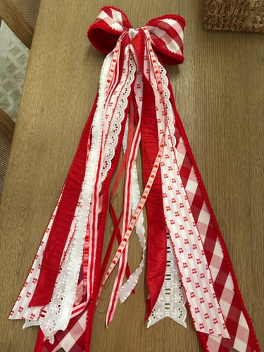 Customer photo review of I Cherry-ish You Wreath Ribbon