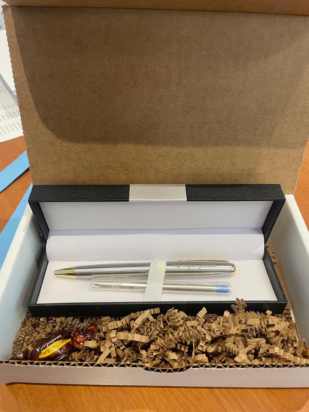 Customer photo review of Repuesto Tinta Azul Rollerball